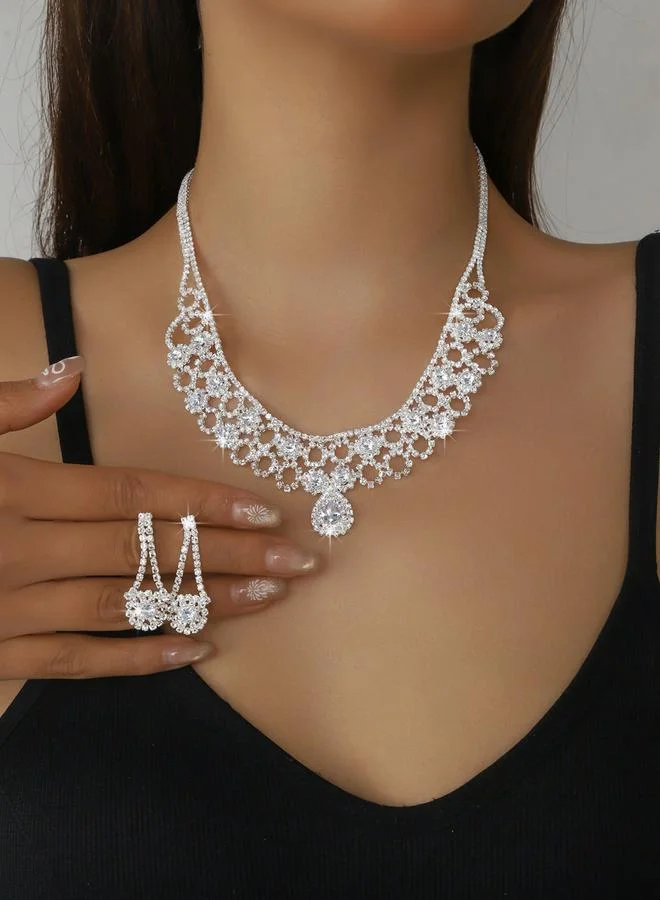 Take Two 2-Piece Embellished Necklace And Earrings Jewelry Set